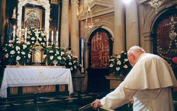 Św. Jan Paweł II w Sanktuarium w Kalwarii Zebrzydowskiej – 19 sierpnia 2002