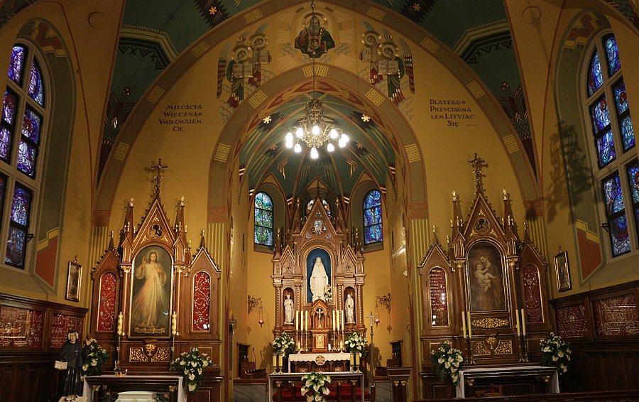 Kaplica z łaskami słynącym obrazem Jezusa Miłosiernego i grobem św. Faustyny w Sanktuarium w Krakowie-Łagiewnikach