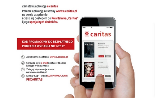 Nowy Kwartlanik Caritas także w aplikacji mobilnej