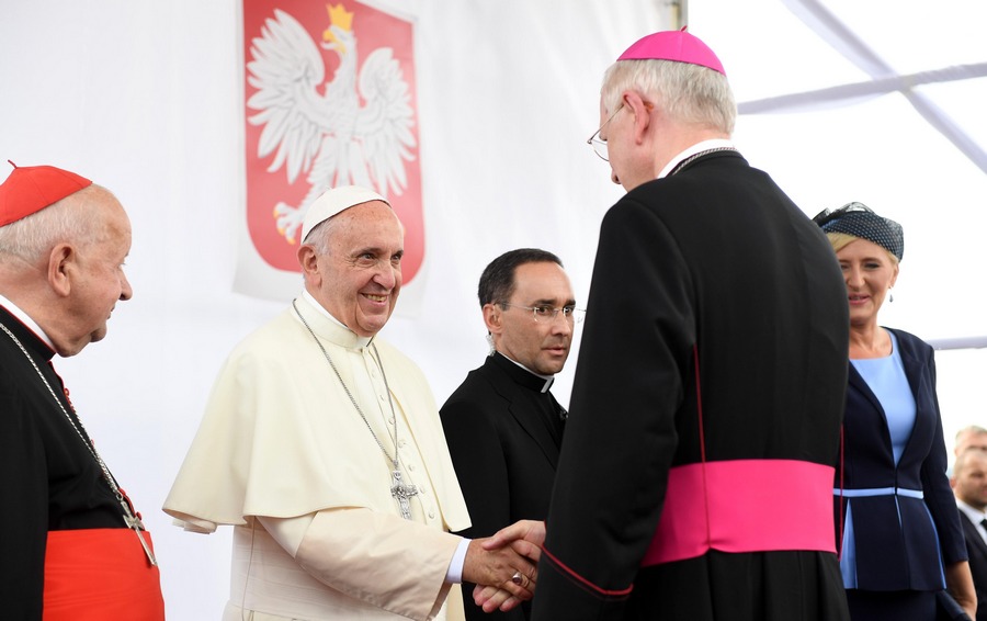 Papież Franciszek i abp Stanisław Gądecki - 2016