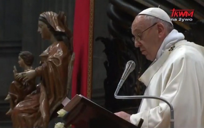 Uroczystość Bożej Rodzicielki Maryi w Watykanie - Homilia papieża Franciszka - 1 stycznia 2018